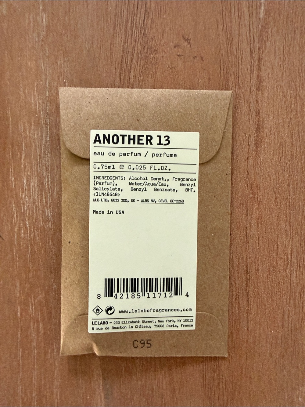 Le Labo Another 13 Sample